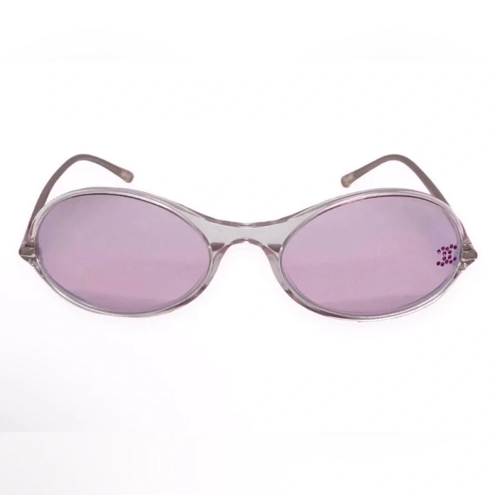 Vintage Chanel Pink Mirrored Sunglasses